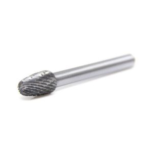 Tuff Grade SE-3L6-IDI Oval Long Shank Double Cut Carbide Burr 3/8 DIA 1/4 Shank
