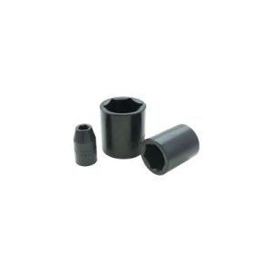 Gray P2438 1/2 Inch Drive 6 Point 1 3/8 Inch Black Impact Socket