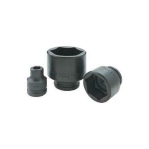 Gray P2634 3/4 Inch Drive 6 Point 1 1/16 Inch Black Impact Socket