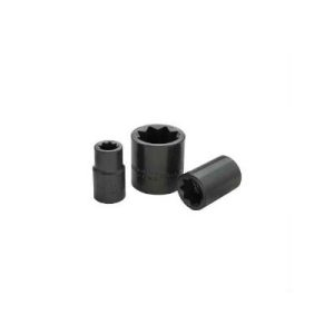 Gray P4-816 1/2 Inch Drive 8 Point 1/2 Inch Black Impact Socket