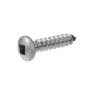 8 X 1 1/4 Pan Head Square Drive Tapping Screw Zinc Plated
