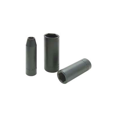 Gray PL2210 3/8 Inch Drive 6 Point 5/16 Inch Black Impact Socket