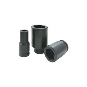 Gray PL2634 3/4 Inch Drive 6 Point 1-1/16 Inch Black SAE Deep Impact Socket