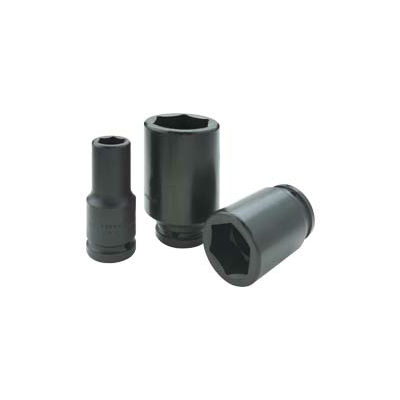 Gray PL2632 3/4 Inch Drive 6 Point 1 Inch Black SAE Deep Impact Socket
