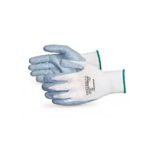 Dexterity S13FNT Size 8 Nylon Foam Dipped Palm Knit Wrist Glove