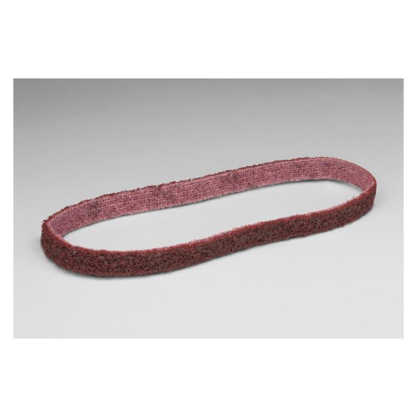 3M SB17515 Scotch-Brite 1/2 X 12 Aluminum Oxide A Medium Surface Conditioning File Belt 7000120795 - Image 2