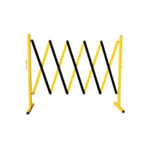 10 Feet X 37 Inch Steel Expandable Barrier Gate Black & Yellow