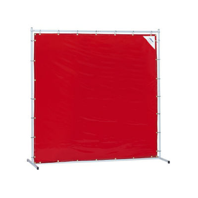 Sellstrom S97330 6FT X 6FT Orange Welding Curtain With Frame