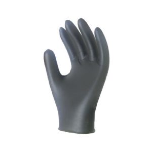 Sentron4 964 Small Black Nitrile Disposable Glove Powder Free 4 Mil 100/Box