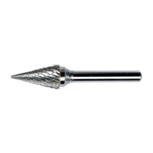 SM-42-DC Cone Double Cut Miniature Carbide Burr 1/8 Shank 1/8 DIA 7/16 LOC