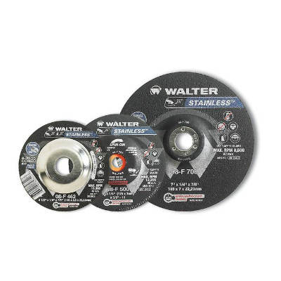 Walter 08-F 600 6 X 1/4 X 7/8 A-30-SS Stainless Type 27 Depressed Center Grinding Wheel