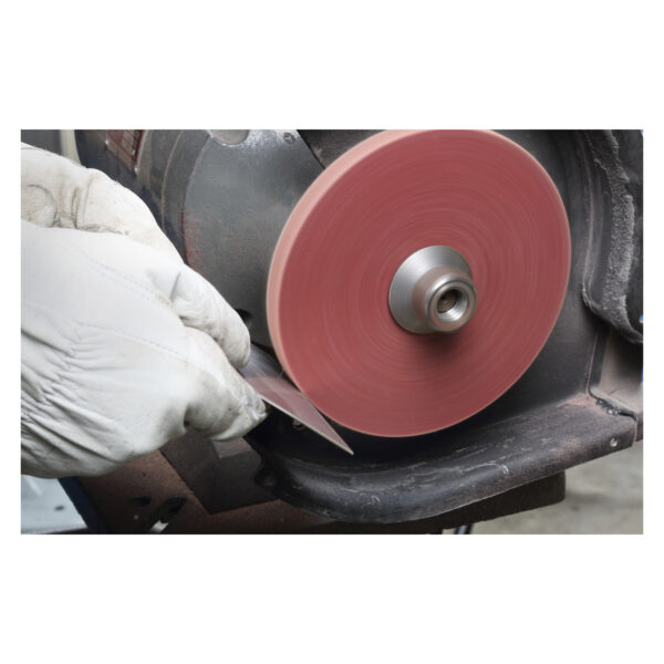 3M 882140 Standard Abrasives 3 X 1/2 X 1/4 Medium Aluminum Oxide Unitized Wheel 7000046920 - Image 2