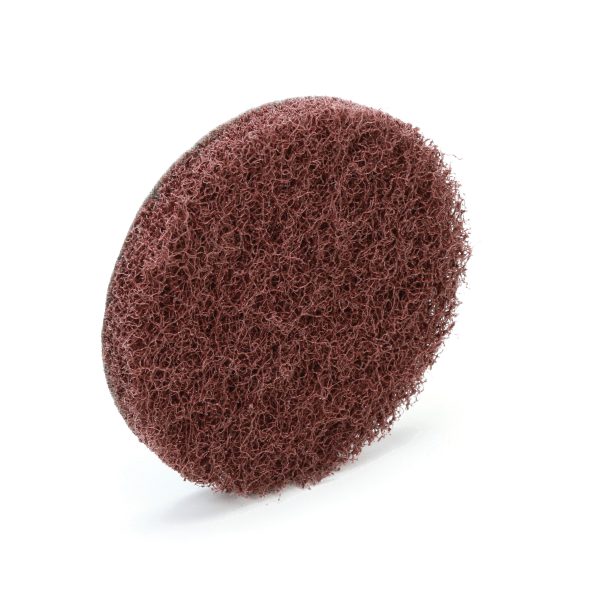 3M Standard Abrasives 840412 3 X 0 Aluminum Oxide Medium Maroon Buff & Blend GP Quick Change Socatt TS Disc 7000046745 - Image 2