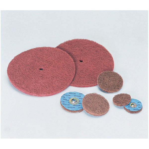 3M Standard Abrasives 840413 3 X 0 Aluminum Oxide Fine Maroon Buff & Blend GP Quick Change Socatt TS Disc 7000046746 - Image 2