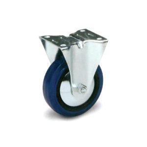 Tuff Grade TGC-10600-R Rigid 6 Inch X 2-3/8 Inch Blue Elastic Rubber Wheel Caster 770 LB Capacity
