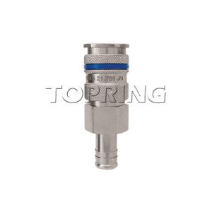 Topring 21.786 1/2 Hose Barb QuikSilver Automatic 3/8 Industrial Coupler