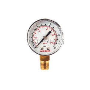 Topring 55.220 Standard Dry Pressure Gauge 2 Inch Diameter 1/4 NPT LM 0-200 PSI