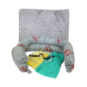 Tuff Grade TGSKA-BSC1 Universal General Purpose Absorbent Spill Kit In Clear Bag