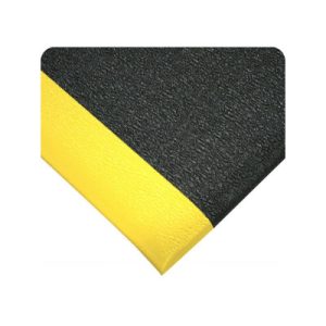 Wearwell Ultra-Tred Armorcote 440 3/8 Inch Thick 3 Feet X 12 Feet Black & Yellow Anti-Fatigue Matting