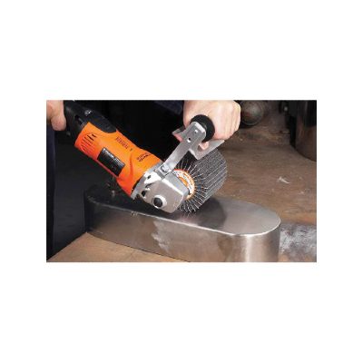 Walter 07-J 448 4 1/4 X 4 80 Grit Coolcut Aluminum Oxide Mounted Flap Drum Wheel - Image 2