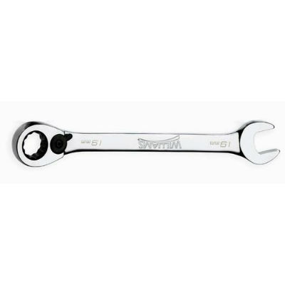 Williams 1215MRC 15mm Metric Reversible Combination Ratcheting Wrench 12 Point Chrome