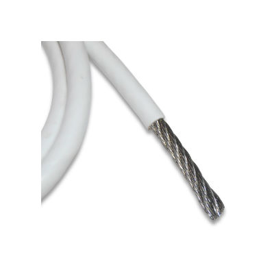 1/16-3/32 7X7 White PVC Coated Stainless Steel Wire Rope Aircraft