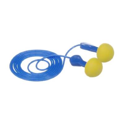 3M 311-1114 Express Pod Plugs Foam Earplugs Yellow/Blue Corded NRR 25dB 7000002309