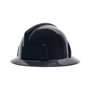 MSA 475394 Black TopGard Full Brim Hard Hat With Fas-Trac III Suspension