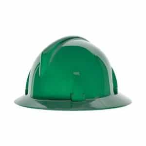 MSA 475391 Green TopGard Full Brim Hard Hat With Fas-Trac III Suspension