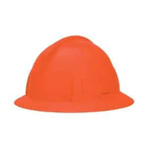 MSA 475390 Orange TopGard Full Brim Hard Hat With Ratchet Suspension