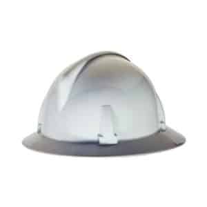 MSA 475393 White TopGard Full Brim Hard Hat With Fas-Trac III Suspension