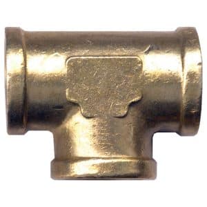 3/8 Inch Brass Female NPT Pipe Tee