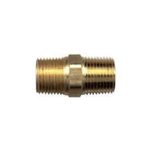 Fairview 122-C 3/8 Male NPT Brass Hex Nipple