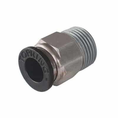 Topring 46.160 10mm OD X 3/8 BSPT MaxFit Polymer Push-to-Connect Male Pipe Connector