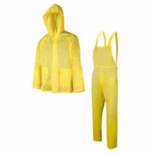 Economy Yellow Rain Suit Unsupported PVC XXL