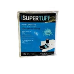 9 Inch X 12 Inch Plastic Drop Cloth 0.7 Mil Thick