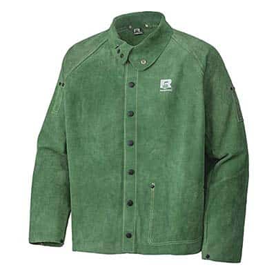 Ranpro V2340720-S Small Green Split Leather Welders Jacket