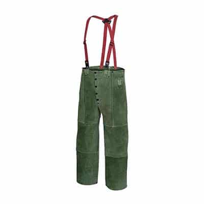 Ranpro V2340840-3XL 3X-Large Green Split Leather Welders Waist Pants