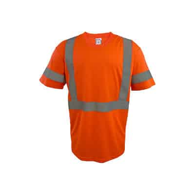 Coolworks TS1103-ORG 4X-Large High Visibility Moisture Wicking T Shirt Orange