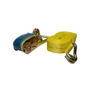 Tuff Grade RS-116 CE 1 Inch X 16 Feet Yellow Nylon Ratchet Tie-Down Strap 1500 Lbs WLL