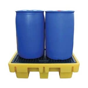Yellow 2 Drum Spill Pallet SJ-SE-PLAT