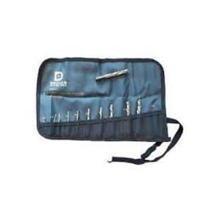 Drillco 300LH11 11 Piece Cobalt Left Hand Screw Machine Length Drill Set 135 Deg Split Point