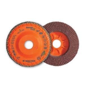 Walter 15-Q 506 5 X 7/8 60 Grit Enduro-Flex Spin-On Stainless Steel Flap Disc