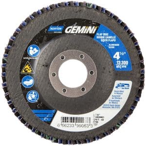 Norton Gemini R766 4 1/2 X 7/8 40 Grit Zirconia Alumina Fiberglass Plate HD Flat Flap Disc Type 27 66623399063