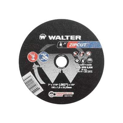 Walter 11T062 ZIPCUT Thin Cut-Off Wheel 6X3/64x7/8 Type 1