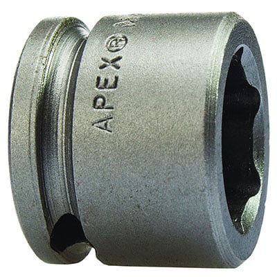 Apex M-13MM03 M13 13mm Magnetic Metric Short Socket 3/8 Inch Square Drive