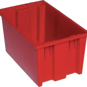 12 Inch X 19.4 Inch X 12.9 Inch Red Stacking Totes