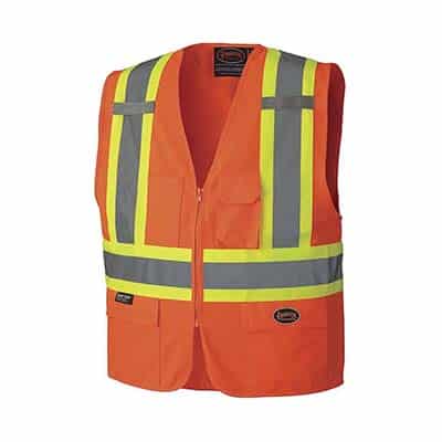 Pioneer 156 2X-Large High Visibility Orange Safety Vest V1022150-2XL