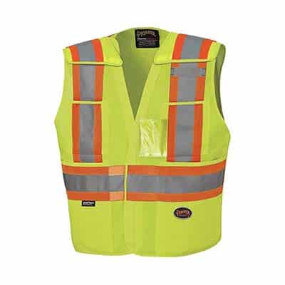 Pioneer 6931 2X-Large / 3X-Large Yellow / Lime High Visibility Drop Shoulder Safety Vest V1021061-2/3XL
