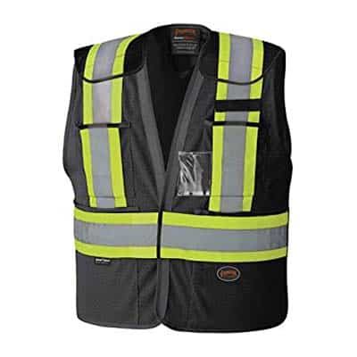 Pioneer 6933 Large / Extra Large Yellow / Lime High Visibility Drop Shoulder Safety Vest V1021560-L/XL